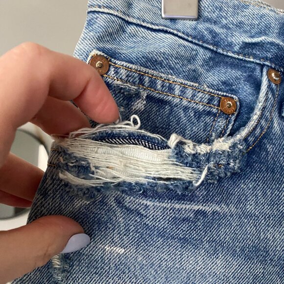 AGOLDE Dee Denim Shorts Size 29 - Picture 6 of 9